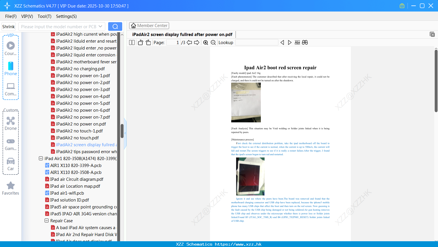 IPadAir2 Screen Display Fullred After Power On